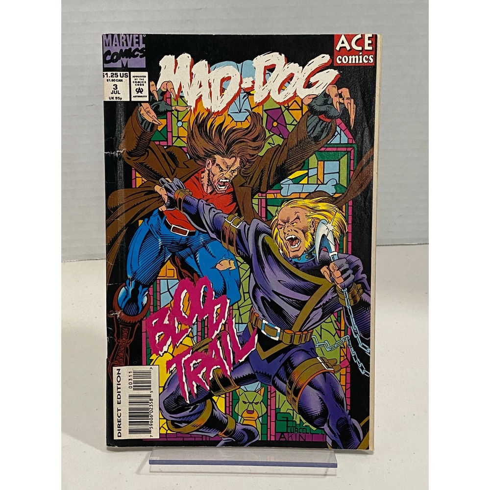 Marvel Comic Mad-Dog #3 Blood Trail Copper Age Multicolor OS Good